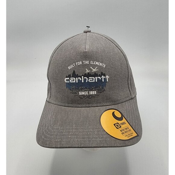 Carhartt Men's Canvas Grey Outdoor Graphic Cap - Picture 1 of 5